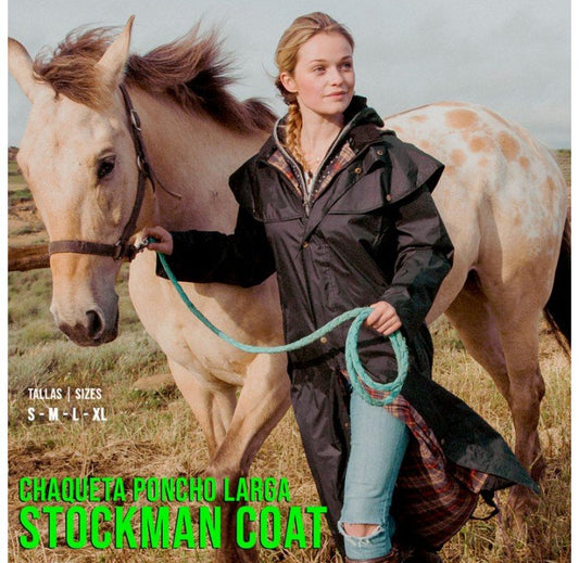CHAQUETA PONCHO LARGA STOCKMAN COAT 10000 - Tienda Hípica Online | D’Hispania ®