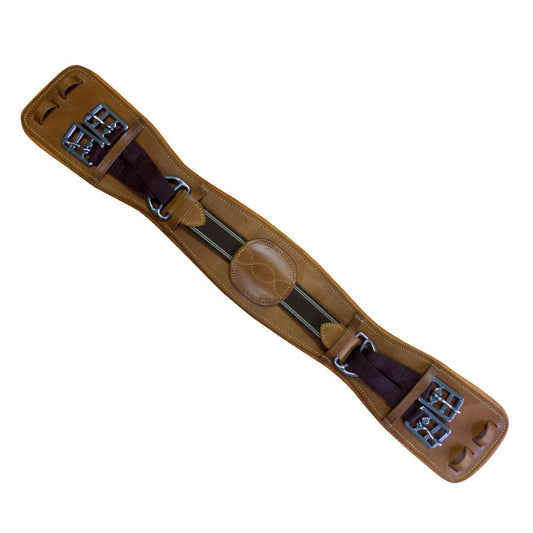 CINCHA DOMA CUERO CON ELÁSTICO - Tienda Hípica Online | D’Hispania ®