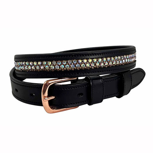 CINTURÓN CUERO BELT SLT-FEB2024-69 NEGRO - Tienda Hípica Online | D’Hispania ®