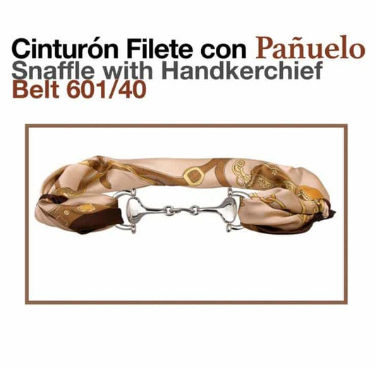 CINTURÓN FILETE CON PAÑUELO 601/40 - Tienda Hípica Online | D’Hispania ®