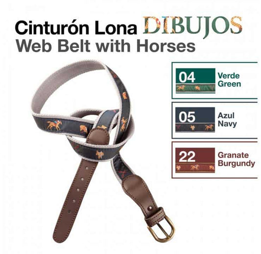 CINTURÓN LONA DIBUJOS - Tienda Hípica Online | D’Hispania ®