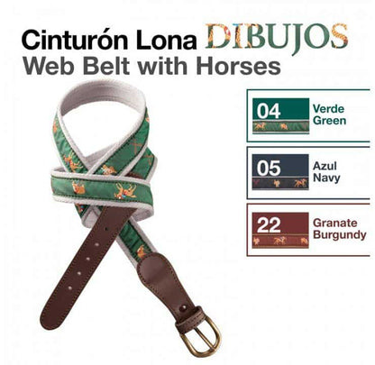 CINTURÓN LONA DIBUJOS - Tienda Hípica Online | D’Hispania ®