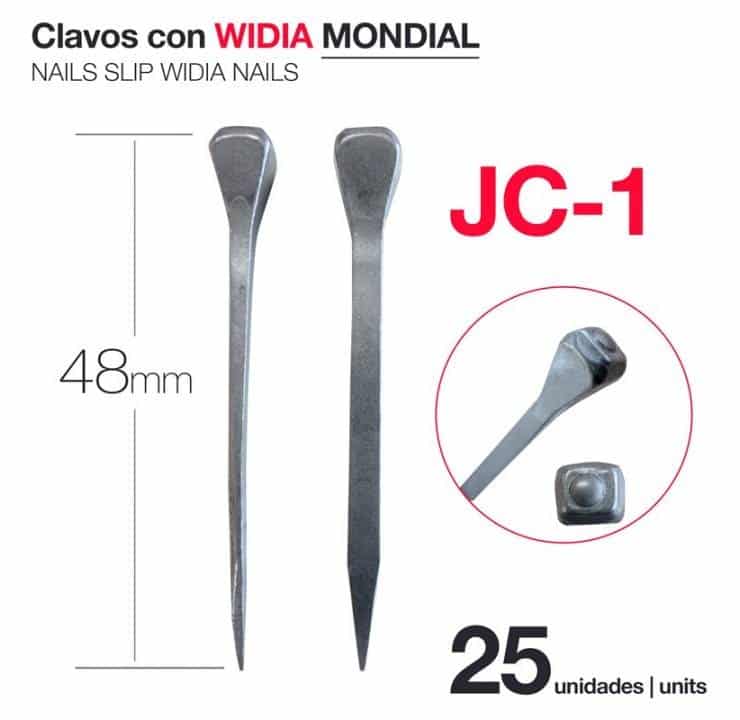 CLAVOS CON WIDIA MONDIAL JC-1 (25 UDS) - Tienda Hípica Online | D’Hispania ®