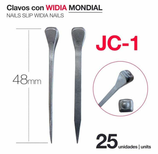 CLAVOS CON WIDIA MONDIAL JC-1 (25 UDS) - Tienda Hípica Online | D’Hispania ®