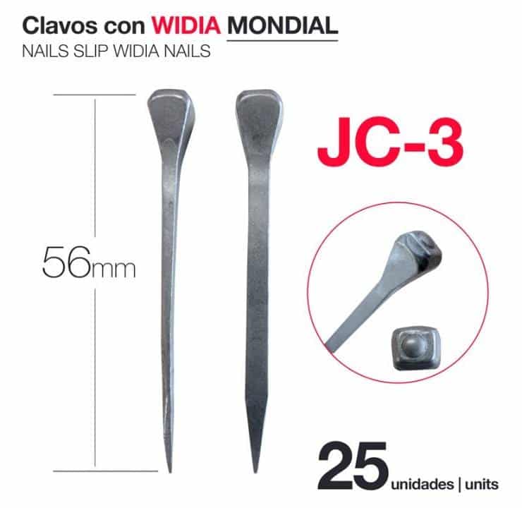 CLAVOS CON WIDIA MONDIAL JC-3 (25 UDS) - Tienda Hípica Online | D’Hispania ®