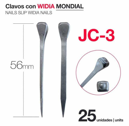 CLAVOS CON WIDIA MONDIAL JC-3 (25 UDS) - Tienda Hípica Online | D’Hispania ®