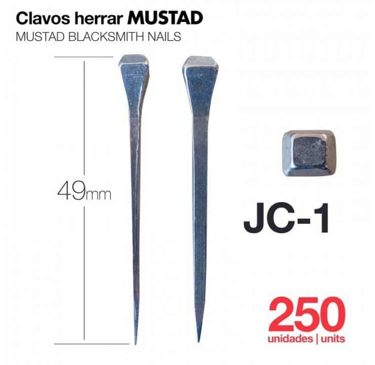 CLAVOS HERRAR MUSTAD 250uds JC-1 - Tienda Hípica Online | D’Hispania ®