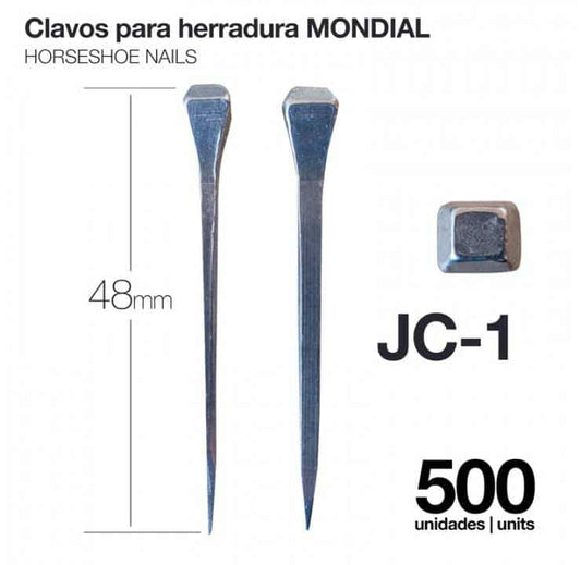 CLAVOS PARA HERRADURA MONDIAL JC-1 500uds - Tienda Hípica Online | D’Hispania ®