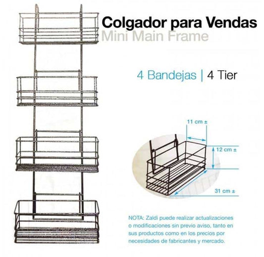 COLGADOR PARA VENDAS 4 BANDEJAS 244298 - Tienda Hípica Online | D’Hispania ®