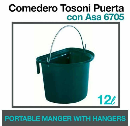 COMEDERO TOSONI PUERTA CON ASA 6705 - Tienda Hípica Online | D’Hispania ®