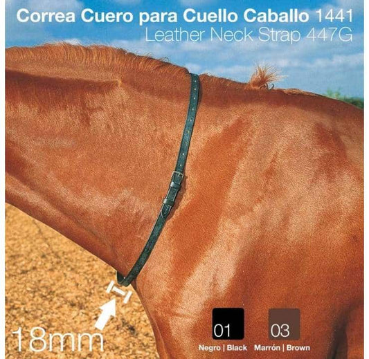 CORREA CUERO PARA CUELLO CABALLO 1441 - Tienda Hípica Online | D’Hispania ®