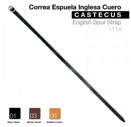CORREA ESPUELA INGLESA CUERO CASTECUS - Tienda Hípica Online | D’Hispania ®