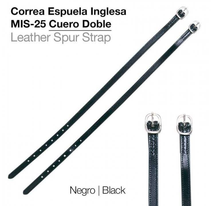 CORREA ESPUELA INGLESA MIS-25 CUERO DOBLE - Tienda Hípica Online | D’Hispania ®