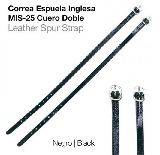 CORREA ESPUELA INGLESA MIS-25 CUERO DOBLE - Tienda Hípica Online | D’Hispania ®