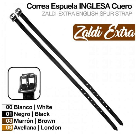 CORREA ESPUELA INGLESA ZALDI EXTRA - Tienda Hípica Online | D’Hispania ®