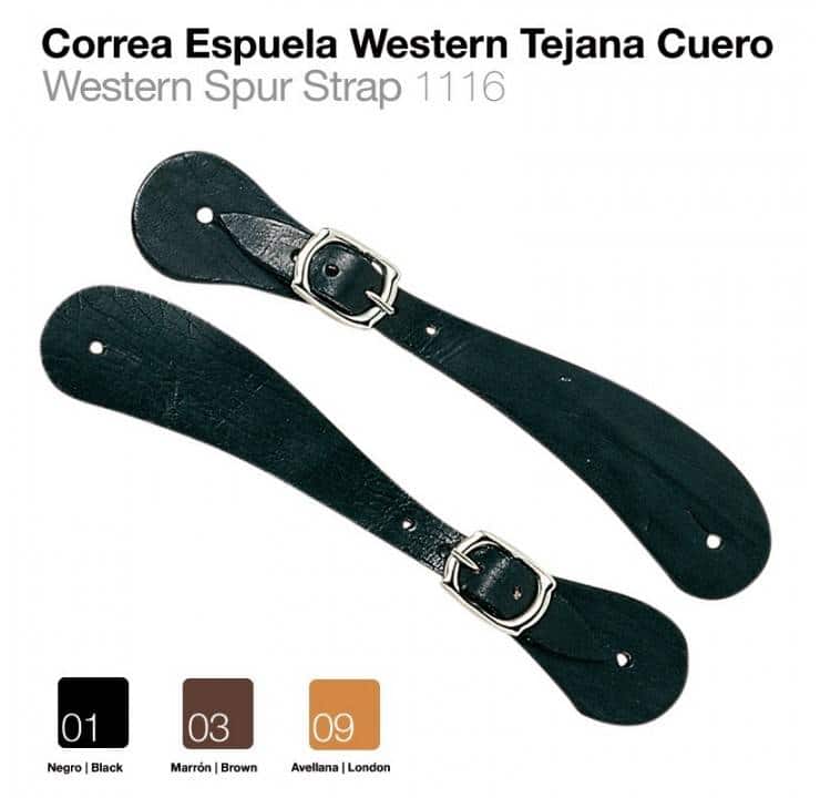 CORREA ESPUELA WESTERN TEJANA CUERO - Tienda Hípica Online | D’Hispania ®