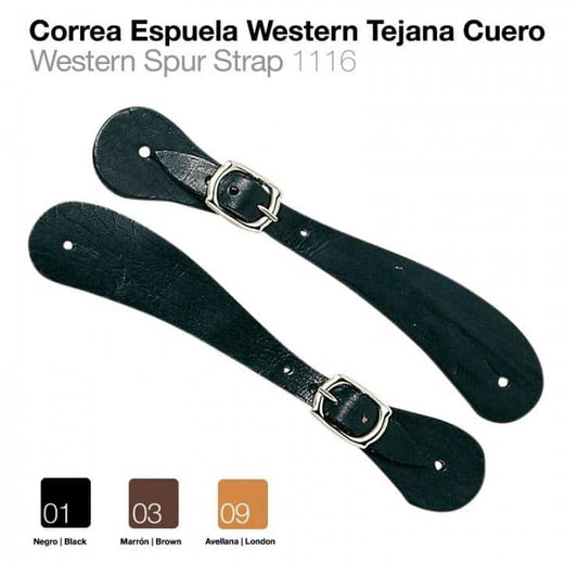 CORREA ESPUELA WESTERN TEJANA CUERO - Tienda Hípica Online | D’Hispania ®