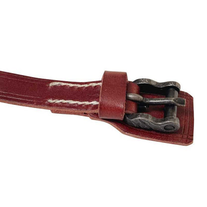 Correas de espuela vaqueras Marjoman con hebilla de forja, hechas de cuero resistente, ideales para montar vaquero.