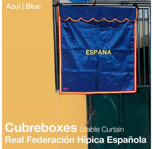 CUBREBOXES REAL FEDERACIÓN HÍPICA ESPAÑOLA AZUL - Tienda Hípica Online | D’Hispania ®