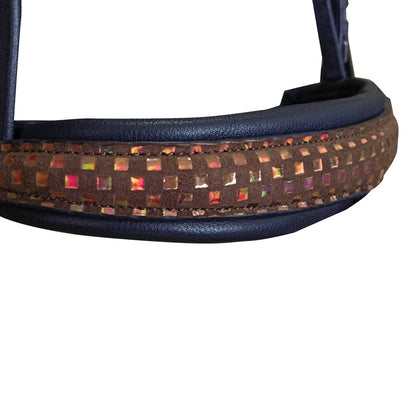 Cabezada Montar Bonfire Doble SLT-277 - Cuero Negro Riendas Lona Premium - Tienda Hípica Online | D’Hispania ®