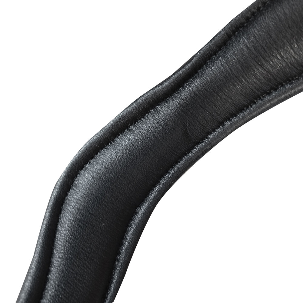 Cabezada Montar Bonfire Doble SLT-277 - Cuero Negro Riendas Lona Premium - Tienda Hípica Online | D’Hispania ®