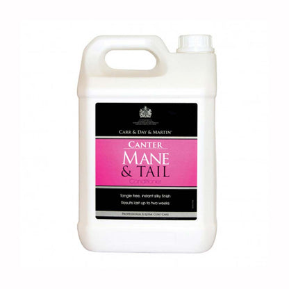 Acondicionador en spray para crines y colas de caballos, Carr & Day & Martin, en envase con etiqueta azul y blanco.