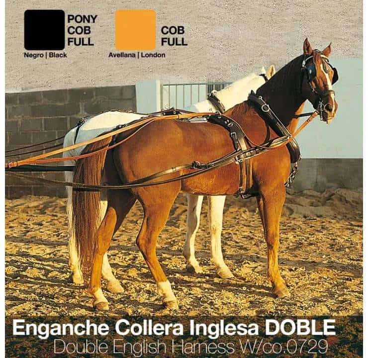 ENGANCHE COLLERA INGLESA DOBLE - Tienda Hípica Online | D’Hispania ®