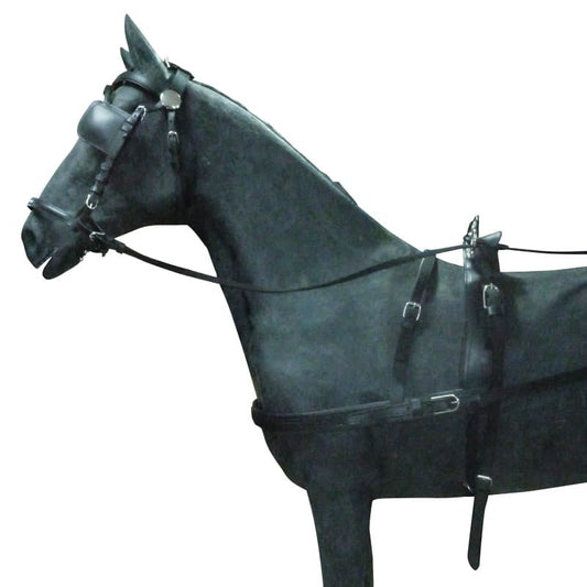 ENGANCHE CON PECHOPETRAL 1 CABALLO NYLON Y CUERO( ECONOMICO) - Tienda Hípica Online | D’Hispania ®