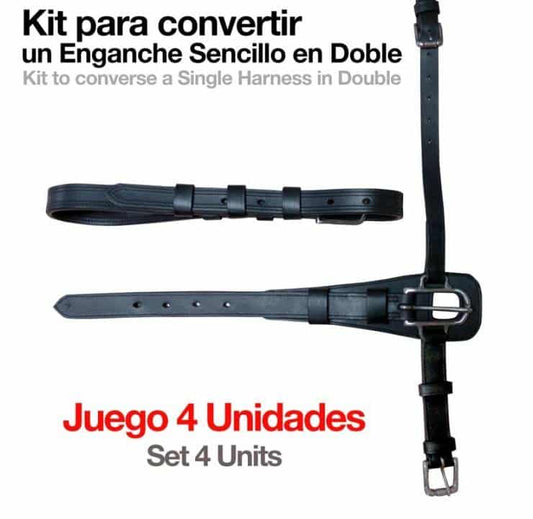 ENGANCHE KIT CONVERTIR ENGANCHE SENCILLO A DOBLE - Tienda Hípica Online | D’Hispania ®