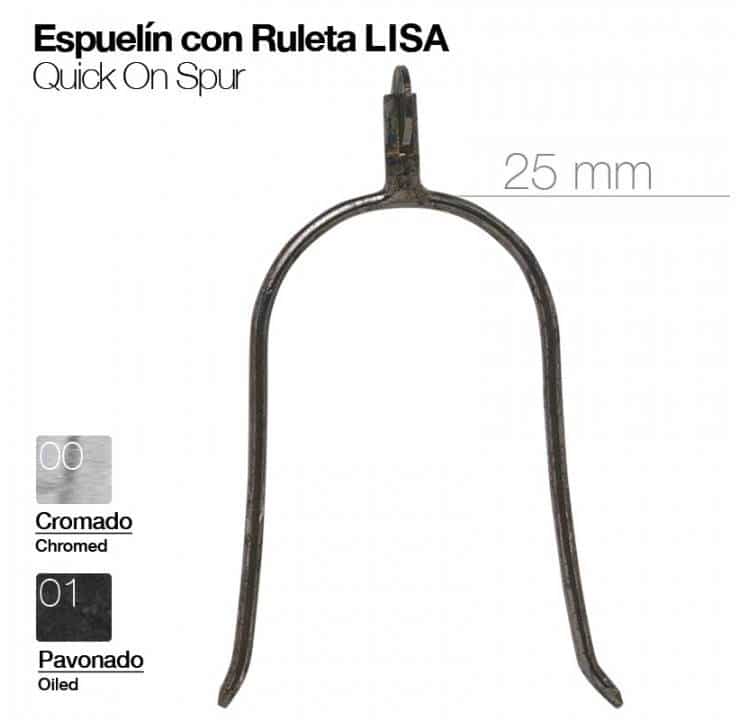 ESPUELÍN CON RULETA LISA - Tienda Hípica Online | D’Hispania ®