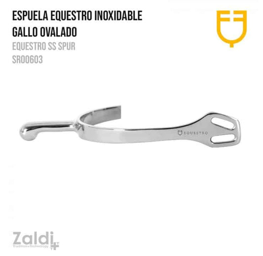 ESPUELA EQUESTRO INOX GALLO OVALADO SR00603 35mm - Tienda Hípica Online | D’Hispania ®
