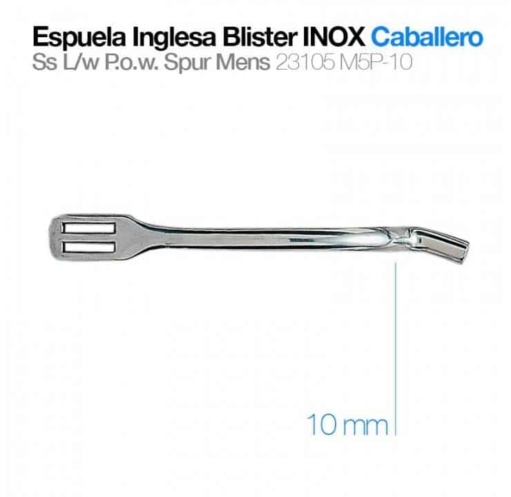ESPUELA INGLESA BLISTER INOX CABALLERO 23105M5P-10 - Tienda Hípica Online | D’Hispania ®
