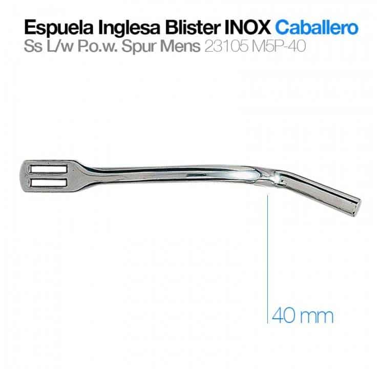 ESPUELA INGLESA BLISTER INOX CABALLERO 23105M5P-40 - Tienda Hípica Online | D’Hispania ®