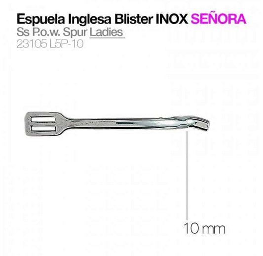 ESPUELA INGLESA BLISTER INOX SEÑORA 23105L5P-10 - Tienda Hípica Online | D’Hispania ®