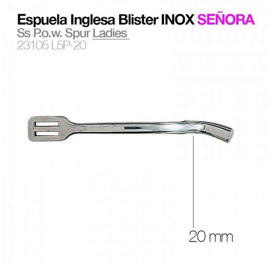 ESPUELA INGLESA BLISTER INOX SEÑORA 23105L5P-20 - Tienda Hípica Online | D’Hispania ®
