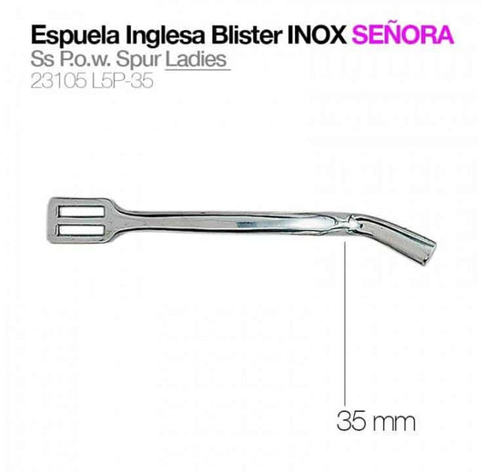 ESPUELA INGLESA BLISTER INOX SEÑORA 23105L5P-35 - Tienda Hípica Online | D’Hispania ®