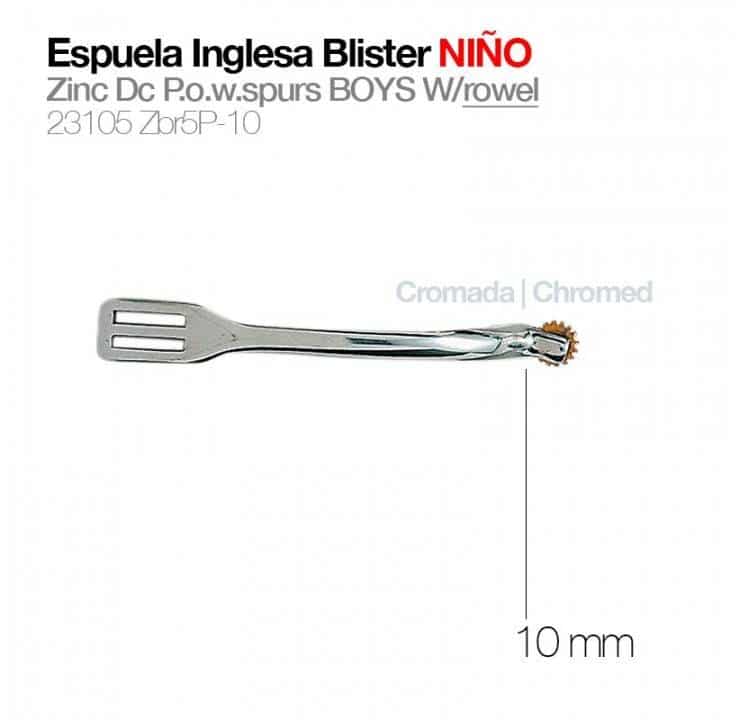 ESPUELA INGLESA BLISTER NIÑO 23105-ZBR5P-10 - Tienda Hípica Online | D’Hispania ®