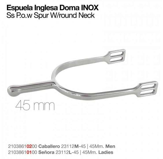 ESPUELA INGLESA DOMA INOX - Tienda Hípica Online | D’Hispania ®