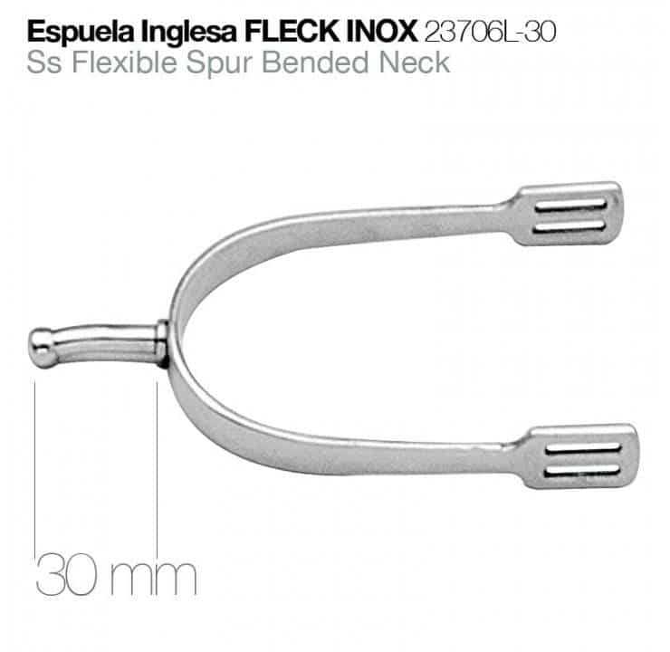 ESPUELA INGLESA FLECK INOX 23706L-30 - Tienda Hípica Online | D’Hispania ®