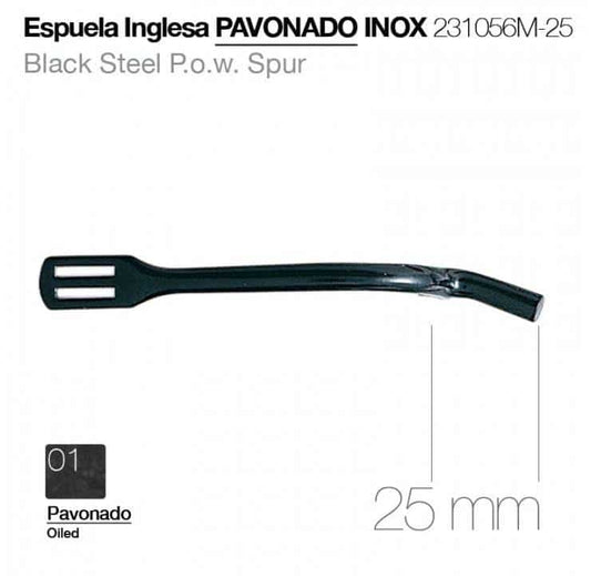 ESPUELA INGLESA PAVONADO INOX 231056M-25 - Tienda Hípica Online | D’Hispania ®