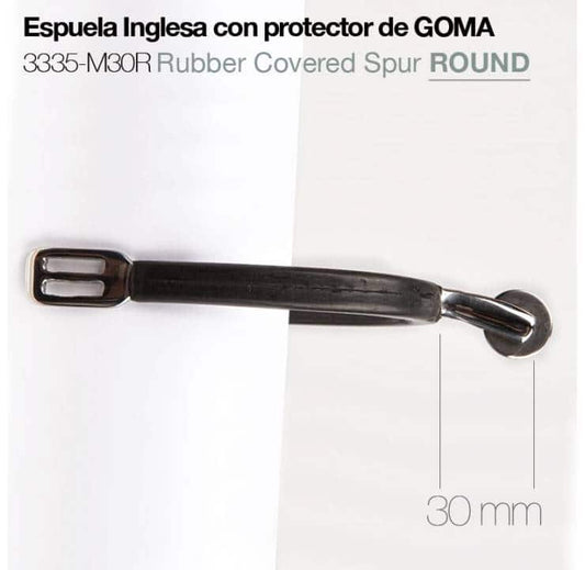 ESPUELA INGLESA PROTECTOR GOMA 3335-M30R ROUND - Tienda Hípica Online | D’Hispania ®