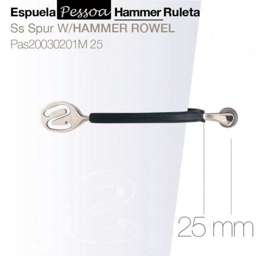 ESPUELA PESSOA HAMMER RULETA PAS20030201M 25mm - Tienda Hípica Online | D’Hispania ®