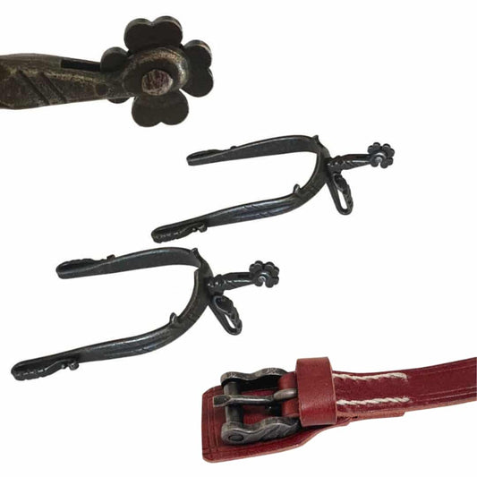 ESPUELA VAQUERA DE FRAGUA TREBOL y CORREAS VAQUERAS - Tienda Hípica Online | D’Hispania ®