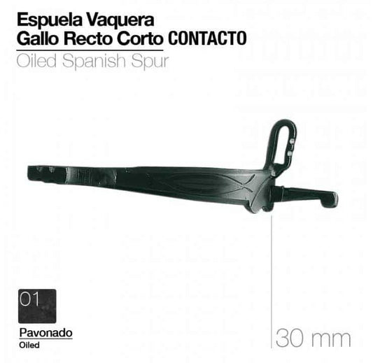 ESPUELA VAQUERA GALLO RECTO CORTO CONTACTO - Tienda Hípica Online | D’Hispania ®