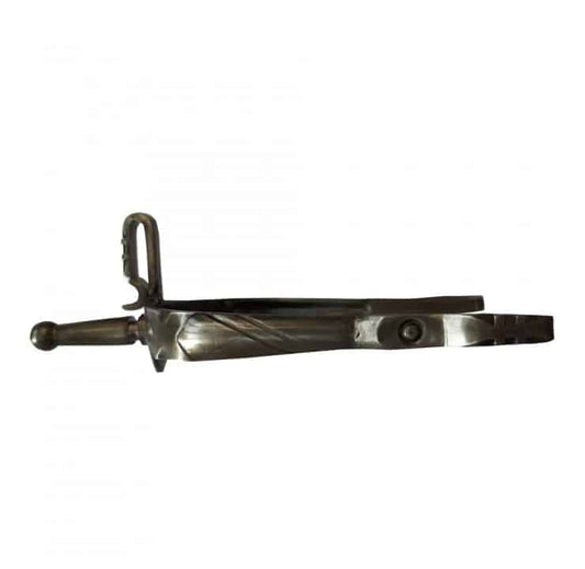ESPUELA VAQUERA INOX ENVEJECIDO GALLO BOLA RECTO - Tienda Hípica Online | D’Hispania ®