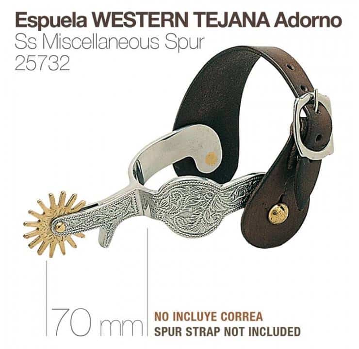 ESPUELA WESTERN TEJANA ADORNO 25732 - Tienda Hípica Online | D’Hispania ®