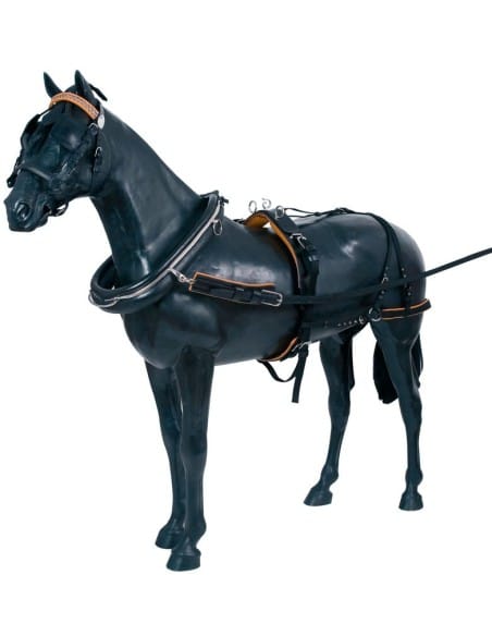 Enganche Sencillo Collarón Inglés Cuero/Nylon - Tienda Hípica Online | D’Hispania ®