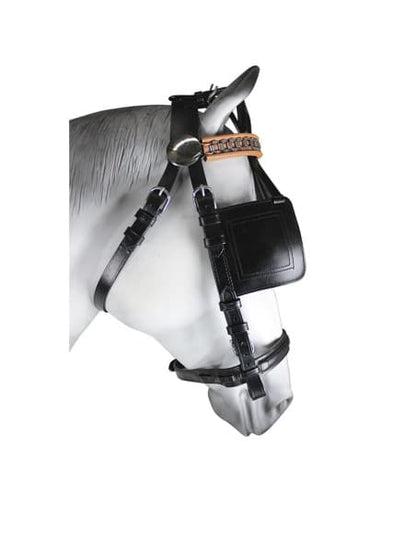 Enganche Sencillo Collarón Inglés Cuero/Nylon - Tienda Hípica Online | D’Hispania ®