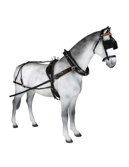 Enganche Sencillo Collarón Inglés Cuero/Nylon - Tienda Hípica Online | D’Hispania ®