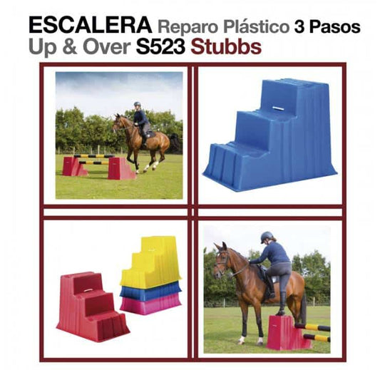 Escalera Reparo Plástico 3 Pasos S523 Stubbs - Tienda Hípica Online | D’Hispania ®